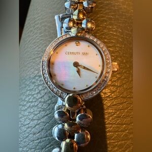 Cerruti 1881 Silver and Gold Women's Watch